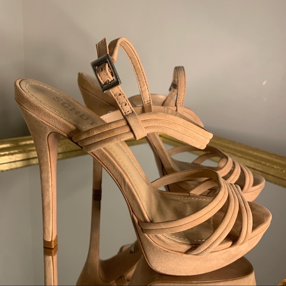 SCHUTZ Nude Sandal Heels